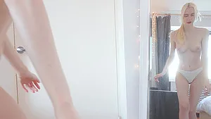 HD POV homemade video of a blonde chick sucking a hard dick