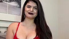 Charming girlfriend drops on her knees to suck and gets a facial