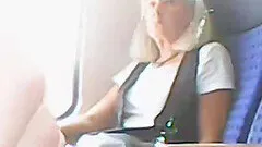 Exhibitionist in the train