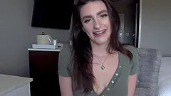 Homemade POV video of girlfriend Mia Taylor giving head + facial