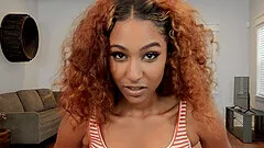 Interracial anal sex with small tits ebony model Brixley Benz