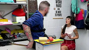 Brunette Charlie Valentine with small tits getting fucked