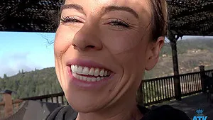 Outdoor fingering with a naughty wife & her hubby - Summer Vixen