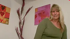 German natural tits ugly housewife mom at casting