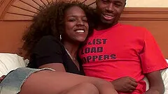 Amateur black couple fuck on camera for the first time