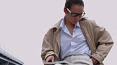 Dude with a long dick fucks his sexy girlfriend with glasses