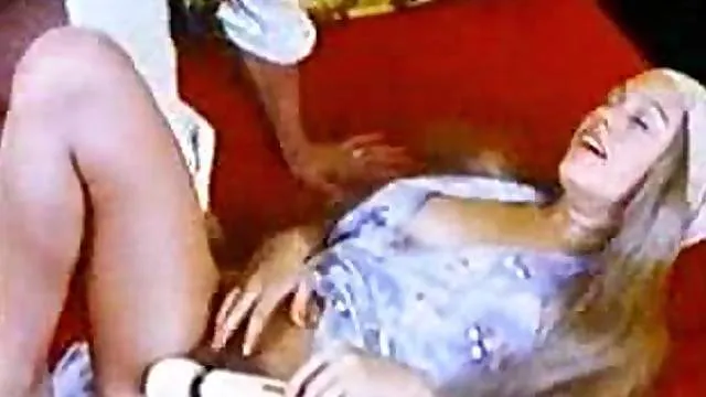 Retro girl with bushy cunt suck and fuck