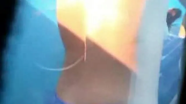 Girls in beach changing room