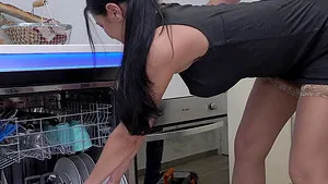 Ania Kinski wearing nylon stockings moans during rough sex