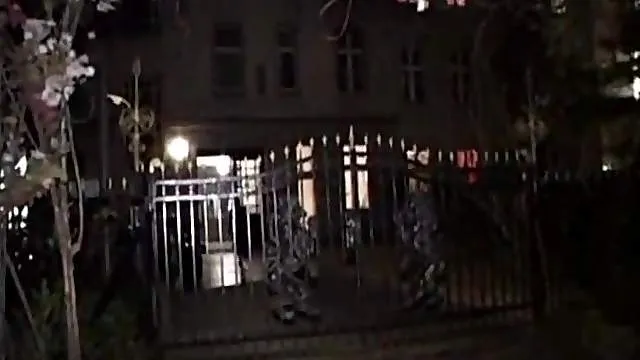 Hottie in glasses spreads for his cock