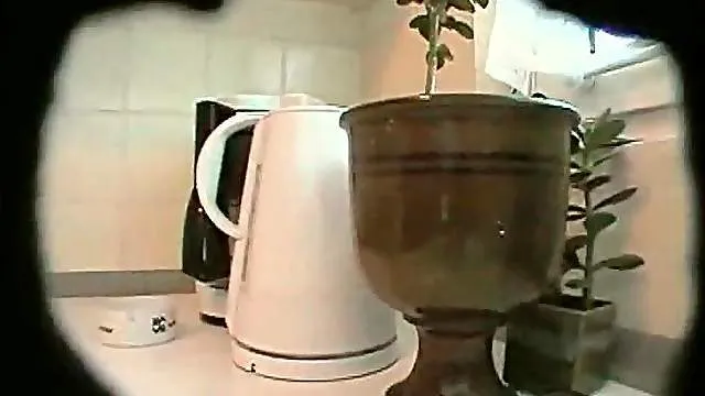 Hidden cam shows naked chubby girl