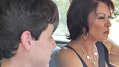 Mature stepmom teach stepson to make please