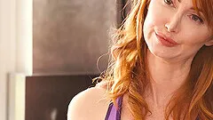 Redhead stepmom seduces stepdaughter