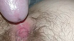 Hairy teen pussy close up