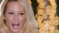 Blonde pornstar Jessica Drake loves drilling her holes with sex toys