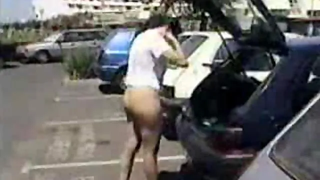 French girl naked in public