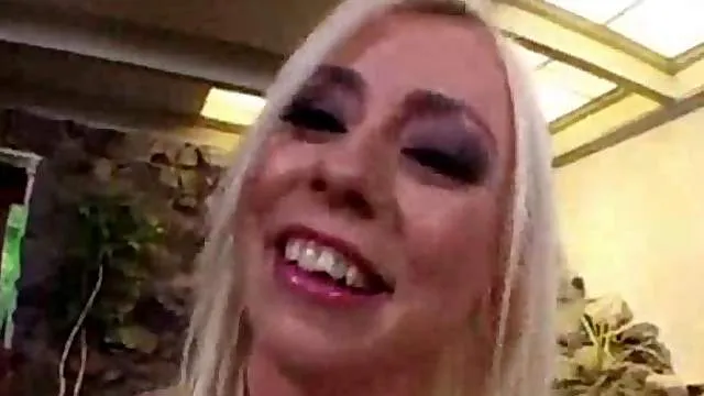 Rough sex threesome with beautiful blonde