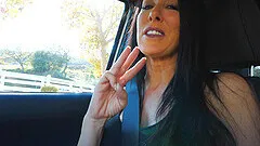 Amateur video of busty star Reagan flashing her boobs to a stranger