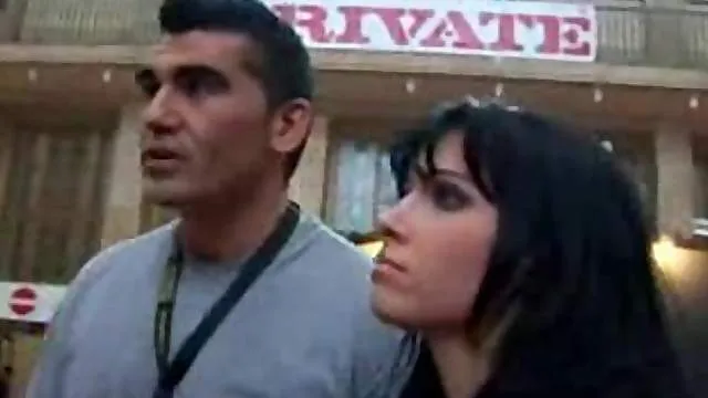 Remarkably beautiful girl fucked in public place