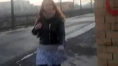 German public piss teen