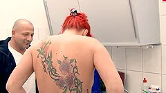 German redhead mom fuck in kitchen