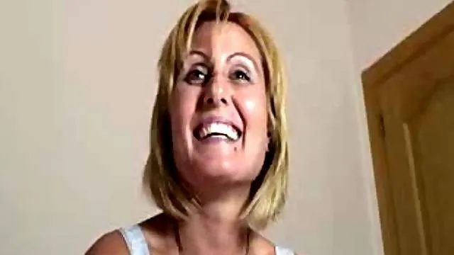 Tasty mature gets facial from two guys