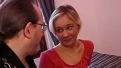 Stud pounds Silvia in a hotel bedroom and treats her with a facial