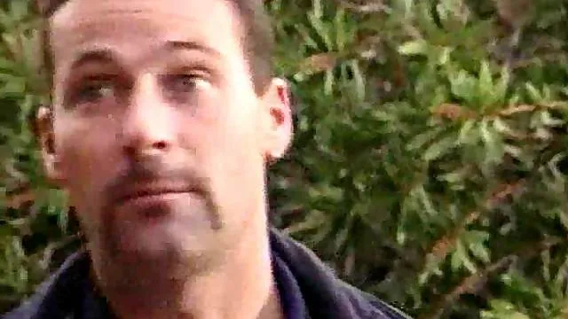 Busty girl gets hammered at outdoor