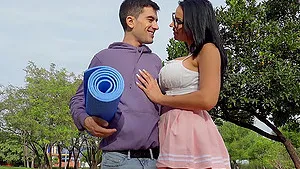 Tattooed Jolee Love enjoys while riding a dick in public