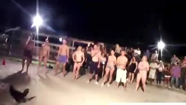 Naked college initiation