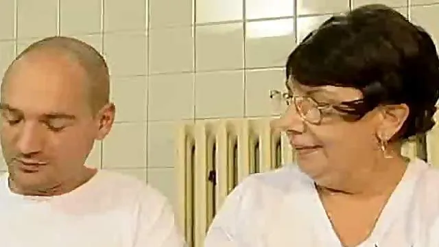 Crazy old mom gets fucked hard 2