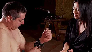 Lady Nicole enjoys while spanking her naughty husband - BDSM