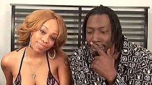 Interracial dicking in the bedroom with blonde Melrose Foxx