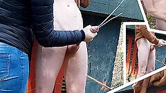 Girl caught exhibitionist