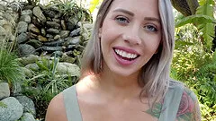 Hardcore fucking ends with a creampie for sexy Chanel Grey