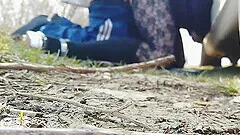 Fucked trance ass in a park