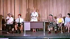 Vintage striptease on public