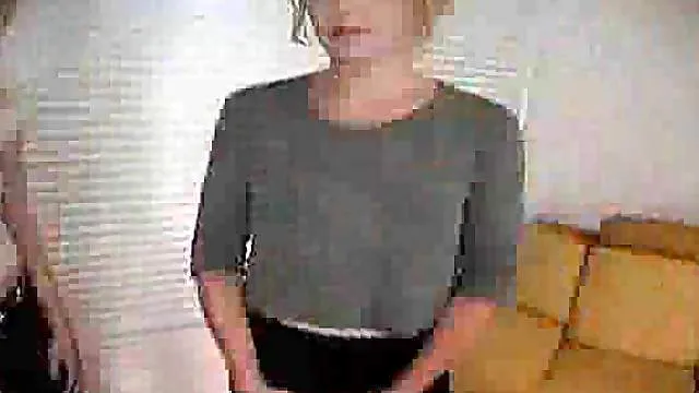 Daughter and mom take turns blowing