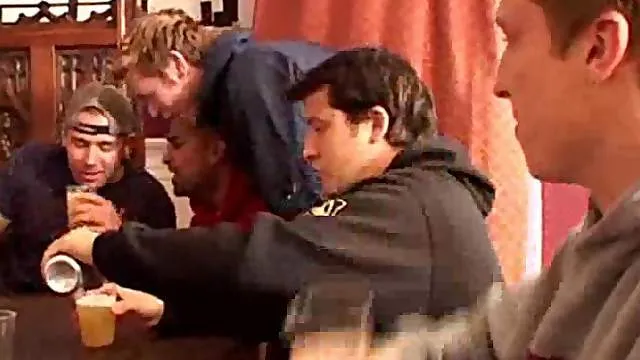 Chicks at a college party getting hardcore