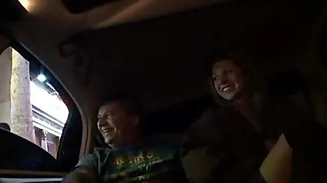 She takes big black cock in the car