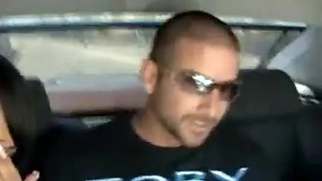 Chicks suck him in the car and fuck at home