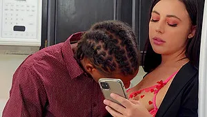 Whitney Wright wearing lingerie gets penetrated by a big black cock