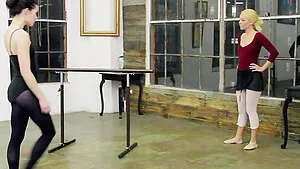 Pussy licking after a ballet lesson with sexy Aaliyah Love X