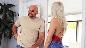 Sweet blonde girlfriend enjoys during rough sex - Kay Lovely