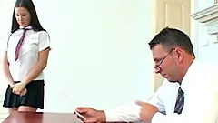 Hardcore pussy and mouth fucking ends with a facial for Yvette Balcano