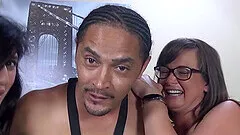 Wild interracial threesome with MILFs Tory Lane and Angel Del Rey