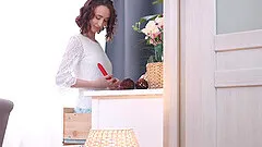 Small Tits Teen Miss Nimpho Gets Some Help After Being Caught Masturbating