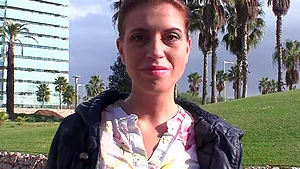 Rough dicking in doggy style position with a brunette babe