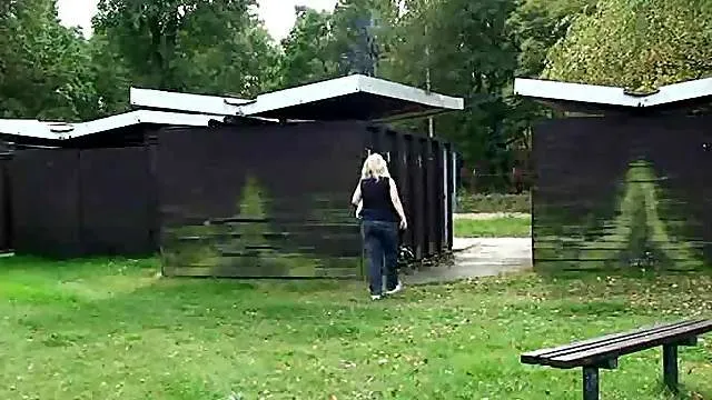 Hot granny fucked by the public bathrooms