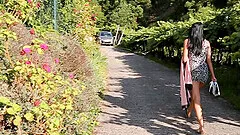 Outdoor masturbation video with attractive Sapphira with nice tits